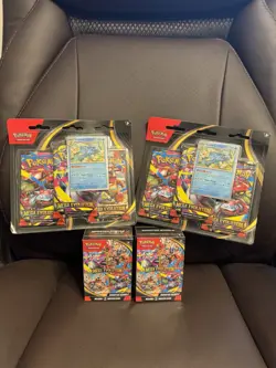 Pokemon Mega Evolution Booster Bundles + 3 Pack Blisters Sealed Lot - Image 1