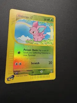 Pokemon TCG Nidoran (M) 96/147 Aquapolis Reverse Holo - Image 3