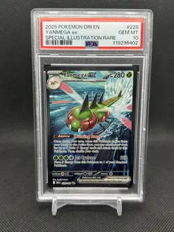 2025 Pokemon Destined Rivals Yanmega ex Special Illustration Rare 228/182 PSA 10 - Image 1