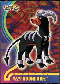 2001 topps Pokemon Johto League Champions Non Holo Foil #229 Houndoom - Image 1