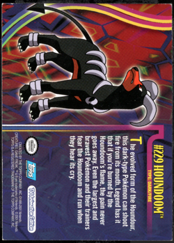 2001 topps Pokemon Johto League Champions Non Holo Foil #229 Houndoom - Image 2