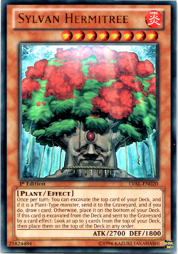 Sylvan Hermitree - LVAL-EN020 - Ultra Rare - 1st Edition - Yugioh EURO - Image 1