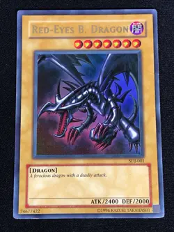 Yugioh Red Eyes Black Dragon SDJ-001 Ultra (MP) - Image 1