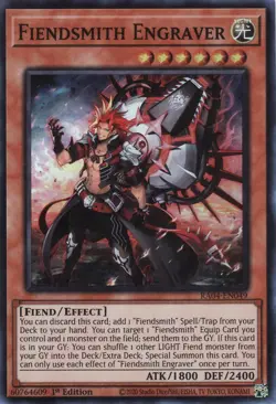 Fiendsmith Engraver 1st Edition Super Rare RA04-EN049 Yu-Gi-Oh! - Image 1