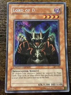 Yu-Gi-Oh Lord of D. BPT-004 MP Secret Rare Limited Edition - Image 1