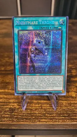 Nightmare Throne Prismatic Secret RAre MP25-EN072 2025 Mega Pack yugioh tcg - Image 1