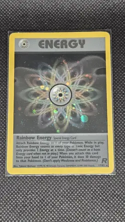 Pokemon TCG Rainbow Energy Team Rocket Holo Card Rare - Image 1