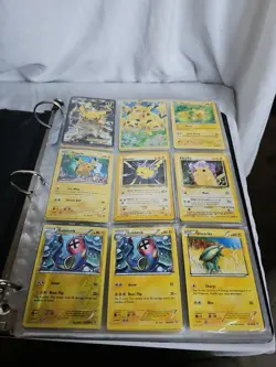 Pokemon Card Collection Binder Lot 400+ Mixed Holo EX Vintage Rare Jumbo Card - Image 3