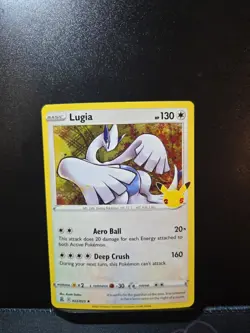 Lugia 022/025 Holo Rare Celebrations 25th Anniversary Pokemon Card NM - Image 2