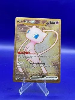 Pokemon TCG Mew EX Metal Gold NM 205/165 Scarlet & Violet 151 Promo Card - Image 1
