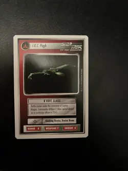 Star Trek CCG 1E Premiere Beta WB 1995 I.K.C. Pagh Mint Rare Card - Image 1