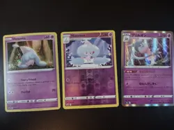Pokemon TCG- Hatterene Evolution Line- English & Japanese 3 Holo Card Lot NM - Image 1