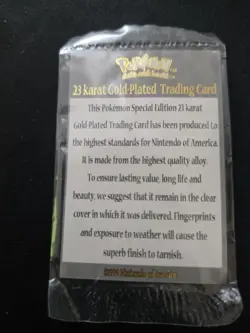 1999 Limited Edition Pokemon Pokeball Poliwhirl 23K Gold Plated Trading Card #61 - Image 5
