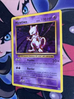 Cracked Ice Holo Mewtwo 51/108 - Pokemon Evolutions Card - MP - Image 3