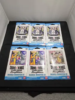 Dragon Ball Fusion Fusion World Card Game Manga Booster Packs SB01 Lot Of 6 (OT - Image 1