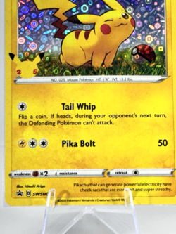 2020 Pokemon Pikachu SWSH039 Sword & Shield Blackstar Promo Card - Image 5