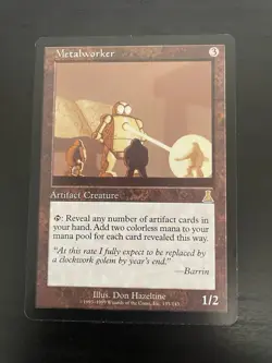 MTG Magic the Gathering Metalworker Urza's Destiny Artifact English Card Game - Image 1