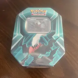 Pokemon TCG New Factory Sealed Darkrai Trading Card Tin triple Whammy - Image 1