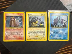 Entei Raikou Suicune Pokemon Legendary Cards Set - Neo Revelation (ENGLISH) - Image 1