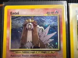 Entei Raikou Suicune Pokemon Legendary Cards Set - Neo Revelation (ENGLISH) - Image 3