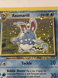 Pokemon TCG 2000 Neo Genesis Set - Azumarill 2/111 - Rare Holo Card - LP/NM - Image 2