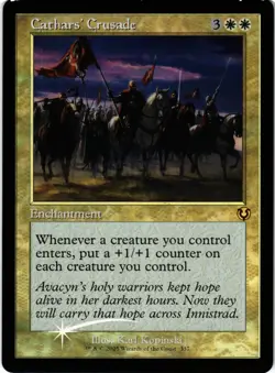 Cathars' Crusade (Retro Frame) R Innistrad Remastered 337 NM - Image 1
