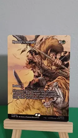 2025 Marvel's Magic The Gathering MTG M 0035 Hunter's Insight Borderless - Image 1
