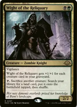 MTG Wight of the Reliquary Normal NM Modern Horizons 3 Magic 207 - Image 1