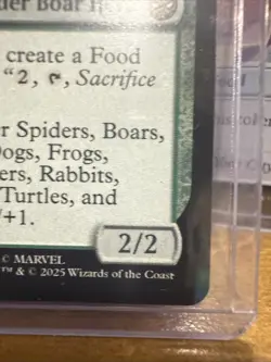 MTG Spider-Man Spider-Ham Peter Porker R0114 Rare + Food Token x2 NM In Hand - Image 4