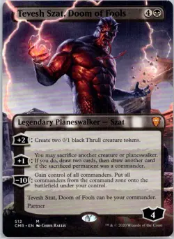 Tevesh Szat, Doom of Fools (Borderless) M Commander Legends 512 NM - Image 1
