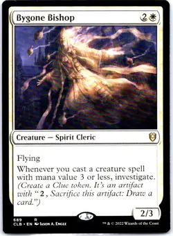 #689 Bygone Bishop MTG Commander Legends: Battle for Baldur's Gate Rare - Image 1