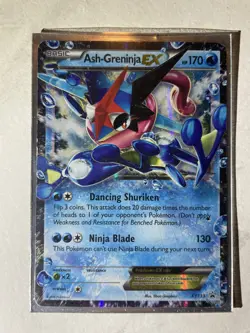 Ash-Greninja EX 2016 Pokemon XY Black Star Promos Holo Rare #XY133- LP Card - Image 1