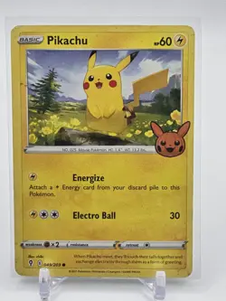 Pokemon *Pikachu* 049/203 Trick or Trade Halloween BOOster Exclusive Non-holo - Image 1