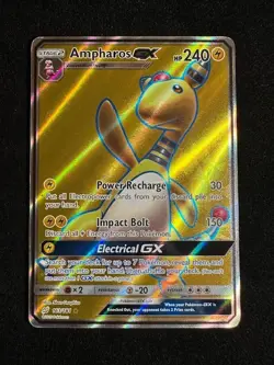 Pokemon TCG Ampharos GX (Full Art) 163/181 Sm-Team Up Holo MINT - Image 1
