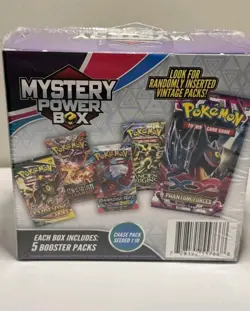 Pokemon Mystery Power Box 5 Booster Packs Factory SEALED Chase Pack 1:10 Neo - Image 2