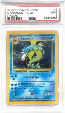 Pokemon PSA 9 Gyarados HOLO #6/102 Pokemon Set Base 2000 Ita - Image 2