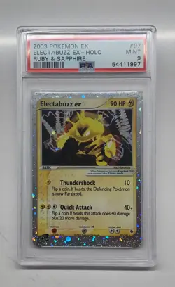 Pokemon TCG PSA 9 ELECTABUZZ EX Holo #97/109 Ruby & Sapphire - 2003 ENGLISH - Image 1