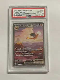 Pokemon TCG PSA 10 CHARIZARD EX 199/165 151 - 2023 ENG ENGLISH - Image 1