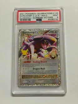 Pokemon PSA 9 GARCHOMP C lv. X 145/147 Celebrations - 2021 ENG ENGLISH - Image 1