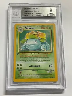 Pokemon TCG BGS 8 VENUSAUR 15/102 Set Base - 1999 ITA ITALIANO 1ST EDIZIONE - Image 1