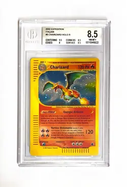 Pokemon TCG BGS 8.5 CHARIZARD Holo R 6/165 Expedition - 2002 ITALIANO - Image 1