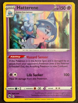 Hatterene - 20/73 Holo Champion's Path Rare Pokemon TCG - Image 1