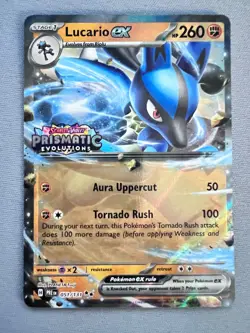 Pokemon Lucario V - 078/189 & Lucario EX - 051/131 PRISMATIC STAMP - 2 card lot - Image 3