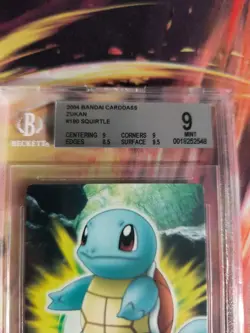 Pokemon Card Japanese Zukan Bandai Carddass BGS Beckett 9 Squirtle Schiggy 2004 - Image 4