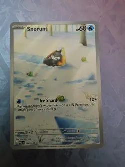 Snorunt Pokemon Trading Card with Ice Shard Attack - Image 1