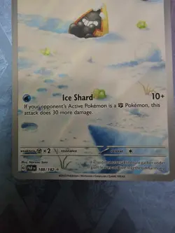 Snorunt Pokemon Trading Card with Ice Shard Attack - Image 3