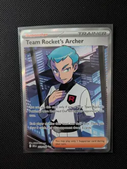 Pokemon TCG Destined Rivals Team Rocket's Archer Full Art Card 223/182 - Image 1
