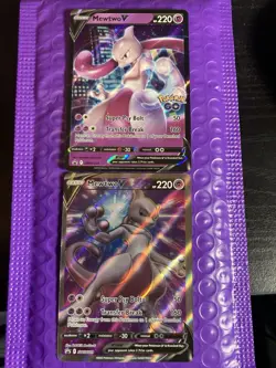Pokemon Mewtwo Sword And Shield Promo 2 card Lot 229 & 223 - Image 1