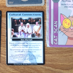 BABYLON 5 PROMO CARD CULTURAL CONNECTIONS WON AFTERMATH OF CONFLICT 1997 GAME - Image 1
