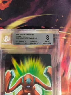 Pokemon Card Japanese Zukan Bandai Carddass BGS Beckett 8 Deoxys Defense Form - Image 4